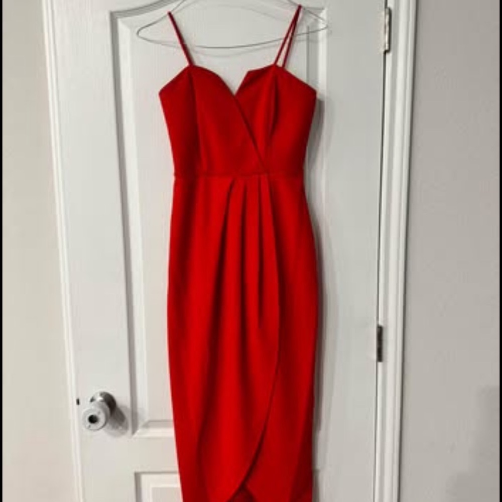 Alexa b Nites Dress with Spaghetti Straps